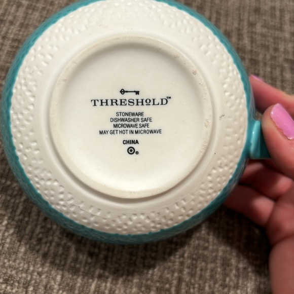 Turquoise bowl mug - Picture 3 of 3